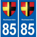 85 Rocheservière blason autocollant plaque stickers ville