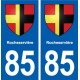 85 Rocheservière blason autocollant plaque stickers ville