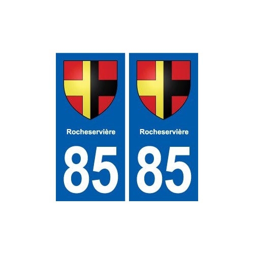 85 Rocheservière blason autocollant plaque stickers ville