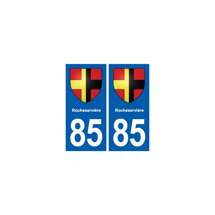 85 Rocheservière blason autocollant plaque stickers ville