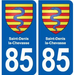 85 Saint-Denis-la-Chevasse blason autocollant plaque stickers ville