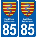 85 Saint-Denis-la-Chevasse blason autocollant plaque stickers ville