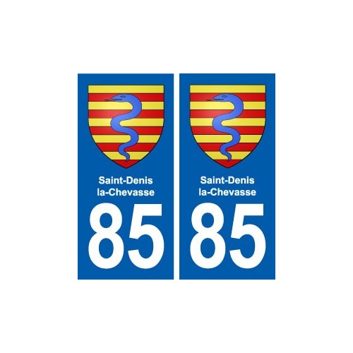 85 Saint-Denis-la-Chevasse blason autocollant plaque stickers ville