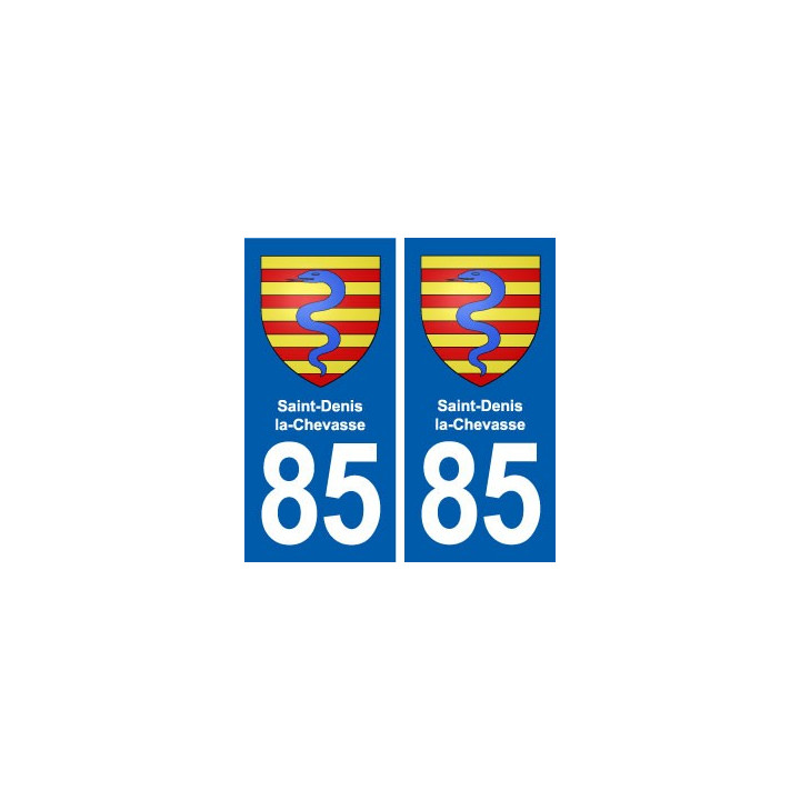 85 Saint-Denis-la-Chevasse blason autocollant plaque stickers ville