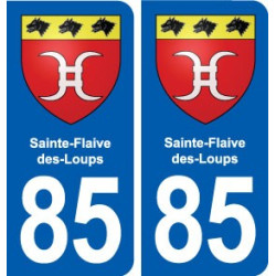 85 Sainte-Flaive-des-Loups blason autocollant plaque stickers ville