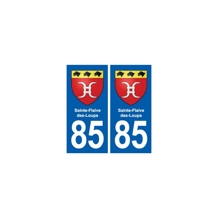 85 Sainte-Flaive-des-Loups blason autocollant plaque stickers ville