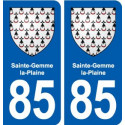 85 Sainte-Hermine blason autocollant plaque stickers ville