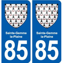 85 Sainte-Hermine blason autocollant plaque stickers ville