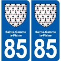 85 Sainte-Hermine blason autocollant plaque stickers ville