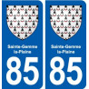 85 Sainte-Hermine blason autocollant plaque stickers ville