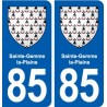 85 Sainte-Hermine blason autocollant plaque stickers ville