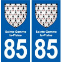 85 Sainte-Hermine blason autocollant plaque stickers ville