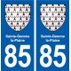 85 Sainte-Hermine blason autocollant plaque stickers ville