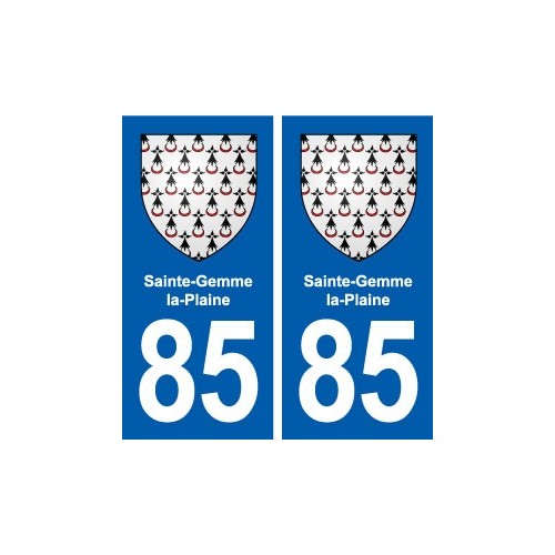 85 Sainte-Hermine blason autocollant plaque stickers ville