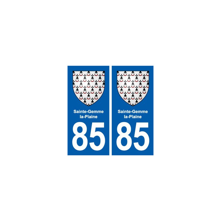 85 Sainte-Hermine blason autocollant plaque stickers ville