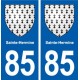 85 Sainte-Hermine blason autocollant plaque stickers ville