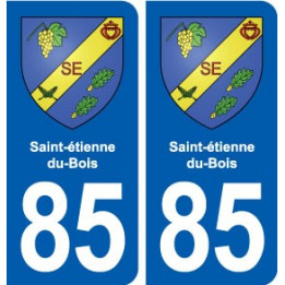 85 Saint-étienne-du-Bois blason autocollant plaque stickers ville