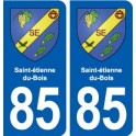 85 Saint-étienne-du-Bois blason autocollant plaque stickers ville