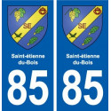 85 Saint-étienne-du-Bois blason autocollant plaque stickers ville