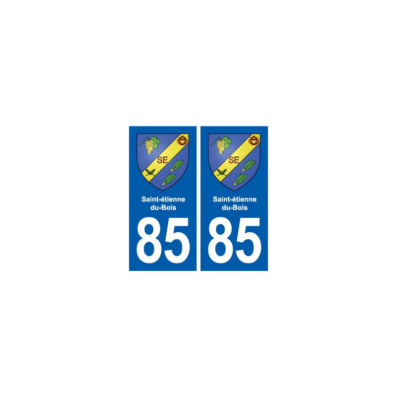 85 Saint-étienne-du-Bois blason autocollant plaque stickers ville