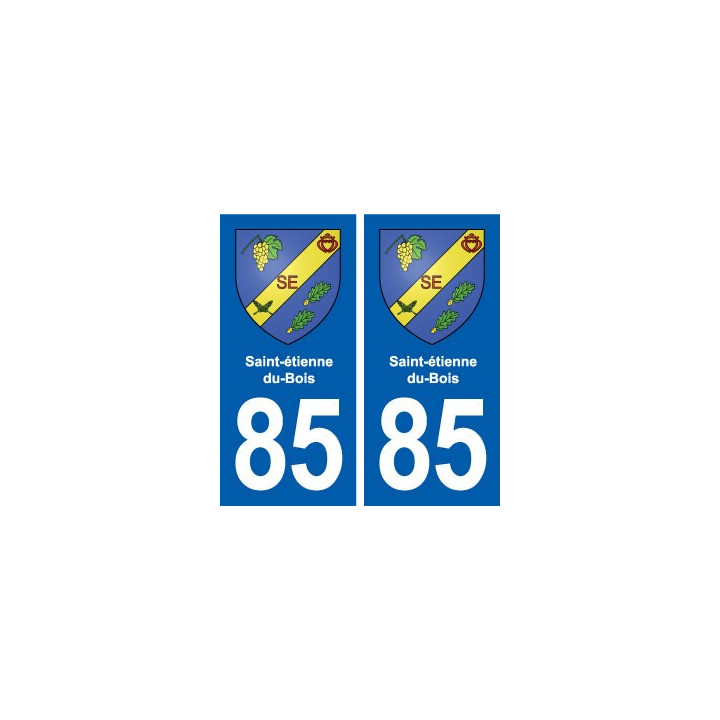 85 Saint-étienne-du-Bois blason autocollant plaque stickers ville