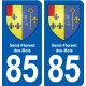 85 Saint-Florent-des-Bois blason autocollant plaque stickers ville