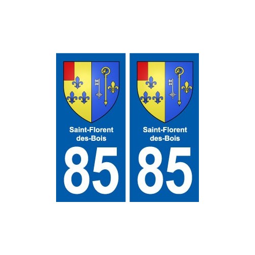 85 Saint-Florent-des-Bois blason autocollant plaque stickers ville