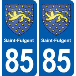 85 Saint-Fulgent blason autocollant plaque stickers ville