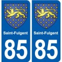 85 Saint-Fulgent blason autocollant plaque stickers ville