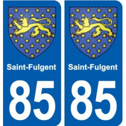 85 Saint-Fulgent blason autocollant plaque stickers ville