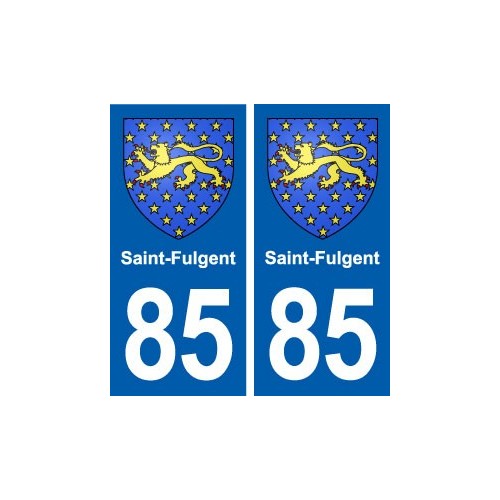 85 Saint-Fulgent blason autocollant plaque stickers ville