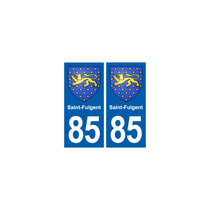 85 Saint-Fulgent blason autocollant plaque stickers ville