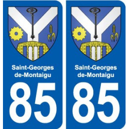 85 Saint-Georges-de-Montaigu blason autocollant plaque stickers ville