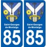 85 Saint-Georges-de-Montaigu blason autocollant plaque stickers ville