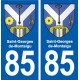 85 Saint-Georges-de-Montaigu blason autocollant plaque stickers ville