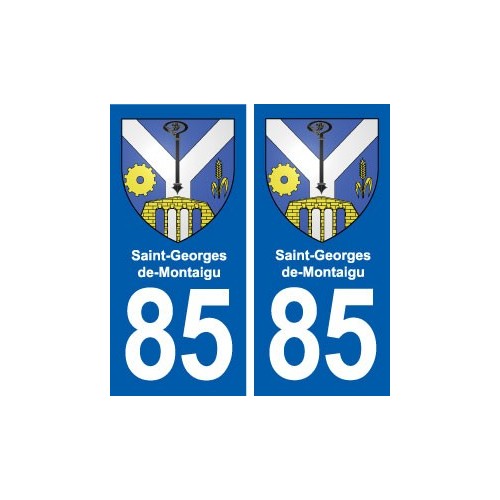 85 Saint-Georges-de-Montaigu blason autocollant plaque stickers ville
