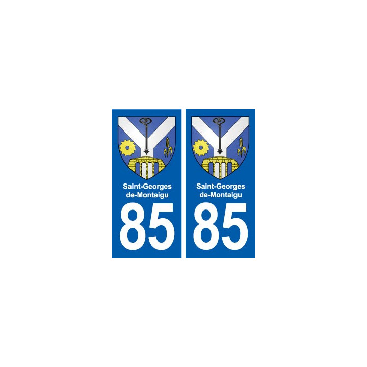 85 Saint-Georges-de-Montaigu blason autocollant plaque stickers ville