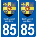 85 Saint-Laurent-sur-Sèvre blason autocollant plaque stickers ville