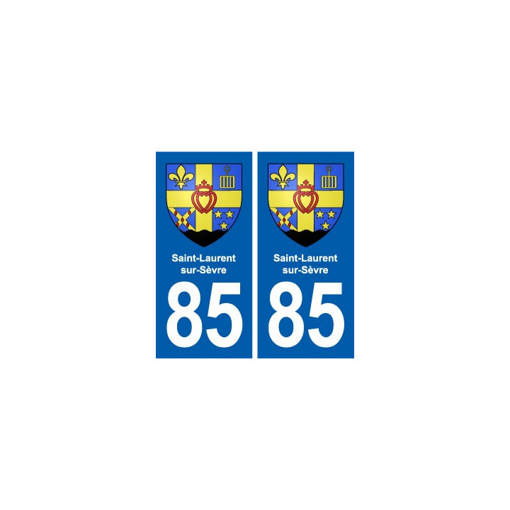 85 Saint-Laurent-sur-Sèvre blason autocollant plaque stickers ville