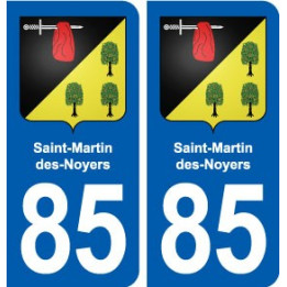 85 Saint-Martin-des-Noyers blason autocollant plaque stickers ville
