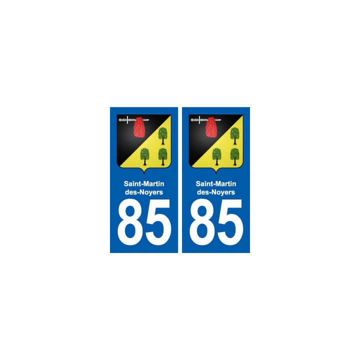 85 Saint-Martin-des-Noyers blason autocollant plaque stickers ville