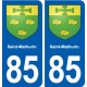 85 Saint-Mathurin blason autocollant plaque stickers ville