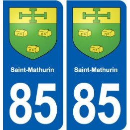85 Saint-Mathurin blason autocollant plaque stickers ville