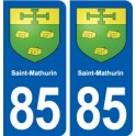 85 Saint-Mathurin blason autocollant plaque stickers ville