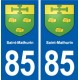 85 Saint-Mathurin blason autocollant plaque stickers ville