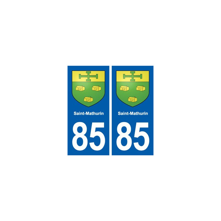 85 Saint-Mathurin blason autocollant plaque stickers ville