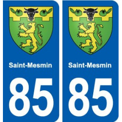 85 Saint-Mesmin blason autocollant plaque stickers ville