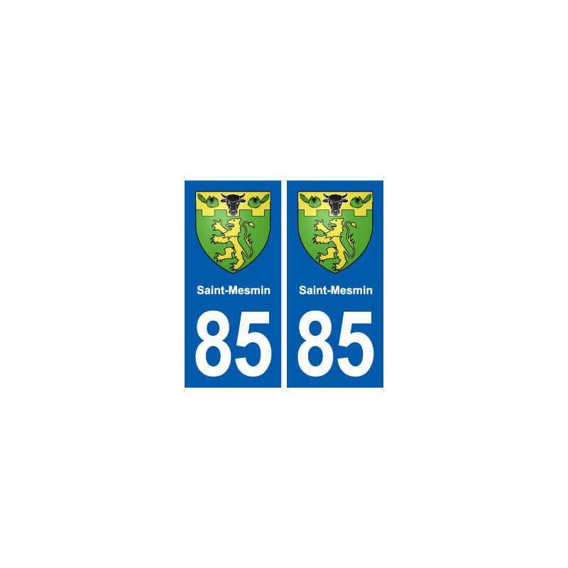 85 Saint-Mesmin blason autocollant plaque stickers ville
