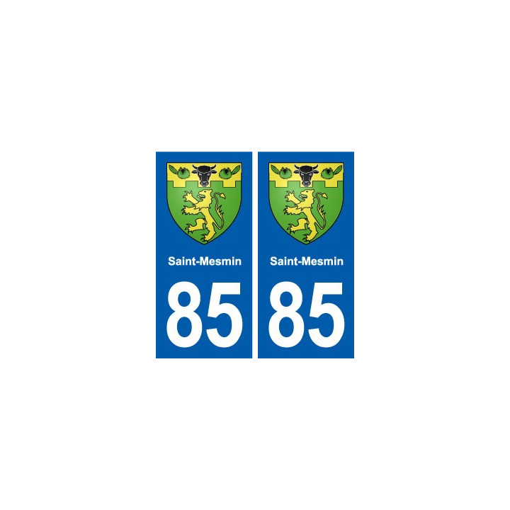 85 Saint-Mesmin blason autocollant plaque stickers ville