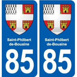 85 Saint-Philbert-de-Bouaine blason autocollant plaque stickers ville